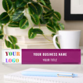カスタム会社ロゴ名Business Desk Nameプレート デスクネームプレート