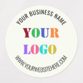 カスタム会社ロゴ名Webサイト会社ラベル ラベル (デザイン2)