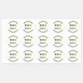 カスタム会社ロゴ名Webサイト会社ラベル ラベル (シート)