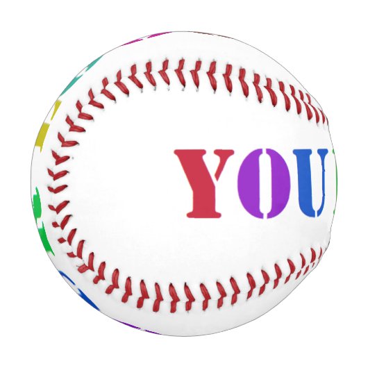 カスタム会社ロゴ宣伝野球 野球ボール (正面左)