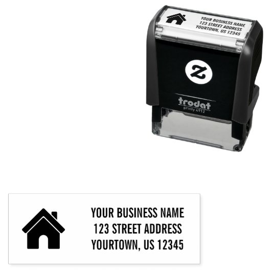 カスタム会社ロゴ差出人住所 セルフインキングスタンプ (インサイチュ)