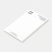 カスタム会社ロゴ情報ビジネスPost-it®ノート ポストイット (アングル)