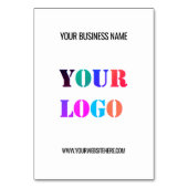 カスタム会社ロゴ文字のプロモーションテーブル番号 テーブルナンバー (裏面)