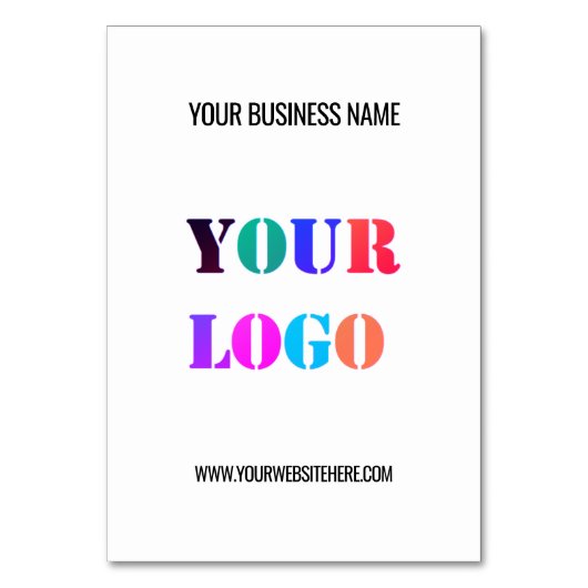 カスタム会社ロゴ文字のプロモーションテーブル番号 テーブルナンバー (裏面)