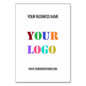 カスタム会社ロゴ文字のプロモーションテーブル番号 テーブルナンバー (正面)