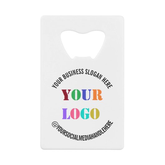 カスタム会社ロゴ文字クレジットカードボトルオープナー クレジットカード栓抜き (正面)