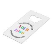 カスタム会社ロゴ文字クレジットカードボトルオープナー クレジットカード栓抜き (裏面アングル)