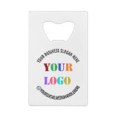 カスタム会社ロゴ文字クレジットカードボトルオープナー クレジットカード栓抜き (裏面)