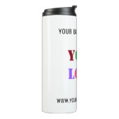 カスタム会社ロゴ文字サーマルタンブラーテンプレート タンブラー (回転左)