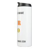 カスタム会社ロゴ文字サーマルタンブラーテンプレート タンブラー (回転右)