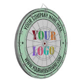 カスタム会社ロゴ文字ダーツボード – あなたの色 ダーツボード (正面左)