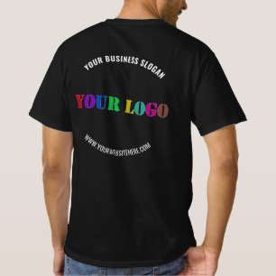カスタム会社ロゴ文字ビジネスTシャツテンプレート Tシャツ