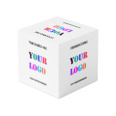 カスタム会社ロゴ文字プロモーションキューブテンプレート フォトキューブ (裏面アングル)