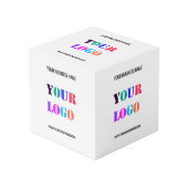 カスタム会社ロゴ文字プロモーションキューブテンプレート フォトキューブ (正面アングル)