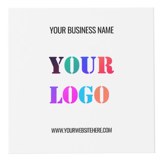 カスタム会社ロゴ文字プロモーションキューブテンプレート フォトキューブ (正面)