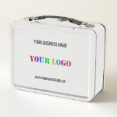 カスタム会社ロゴ文字プロモーションメタルランチボックス メタルランチボックス (裏面)