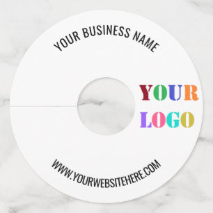 カスタム会社ロゴ文字プロモーションワイングラスラベル ワイングラスタグ