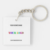 カスタム会社ロゴ文字プロモーションKeychainギフト キーホルダー (裏面)