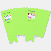 カスタム会社ロゴ文字ポップコーンボックス選択カラー フェイバーボックス (見開き)