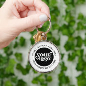 カスタム会社ロゴ文字モダン キーホルダー (手)