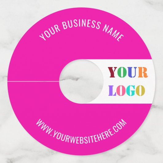 カスタム会社ロゴ文字ワイングラスラベルあなたの色 ワイングラスタグ (裏面)