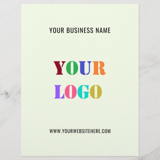 カスタム会社ロゴ文字事業プロモーションチラシ チラシ (正面)