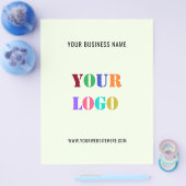 カスタム会社ロゴ文字事業プロモーションチラシ チラシ (シングル)