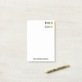 カスタム会社ロゴ文字事業後®備考 ポストイット (デスク上)