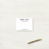 カスタム会社ロゴ文字事業掲載注記 ポストイット (デスク上)