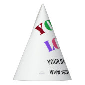 カスタム会社ロゴ文字事業紙パーティー帽子 パーティーハット (左)