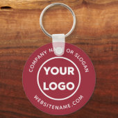 カスタム会社ロゴ文字企業のスワッグブルゴーニュ キーホルダー (正面)