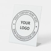 カスタム会社ロゴ文字台座標識テンプレート 台座サイン (正面)