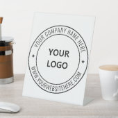 カスタム会社ロゴ文字台座標識テンプレート 台座サイン (インサイチュ)