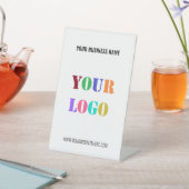 カスタム会社ロゴ文字台座標識テンプレート 台座サイン (インサイチュ)