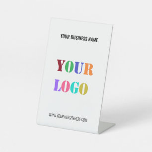 カスタム会社ロゴ文字台座標識テンプレート 台座サイン