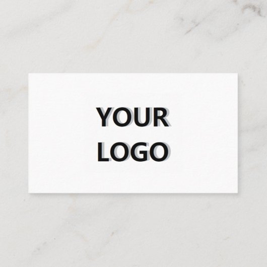 カスタム会社ロゴ文字名刺あなたの色 名刺 (裏面)