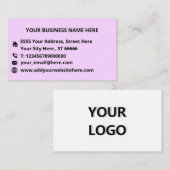 カスタム会社ロゴ文字名刺あなたの色 名刺 (正面/裏面)