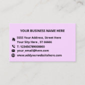 カスタム会社ロゴ文字名刺あなたの色 名刺 (正面)