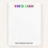 カスタム会社ロゴ文字宣伝用ノートブック ノートブック (正面)