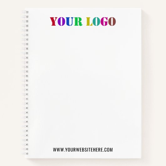 カスタム会社ロゴ文字宣伝用ノートブック ノートブック (正面)