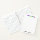 カスタム会社ロゴ文字宣伝用ノートブック ノートブック (内部)