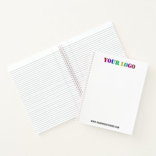 カスタム会社ロゴ文字宣伝用ノートブック ノートブック (内部)