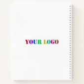 カスタム会社ロゴ文字宣伝用ノートブック ノートブック (裏面)