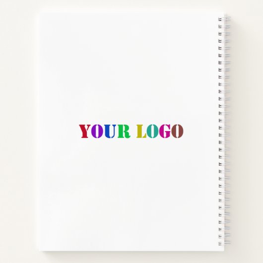カスタム会社ロゴ文字宣伝用ノートブック ノートブック (裏面)