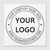 カスタム会社ロゴ文字磁気名刺 (正面)