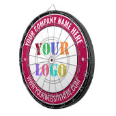 カスタム会社ロゴ文字Your Business Dart Board ダーツボード (正面右)