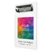 カスタム会社ロゴ業務の追加企業の文字 ミニクリップボード (アングル2)