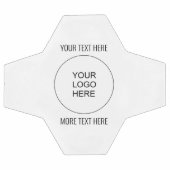 カスタム会社ロゴ画像文字テンプレート サッカーボール (フラット)