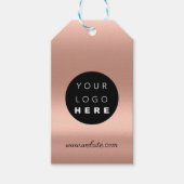 カスタム会社ロゴ製品バラ ギフトタグ (正面)