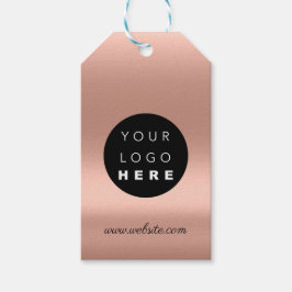 カスタム会社ロゴ製品バラ ギフトタグ